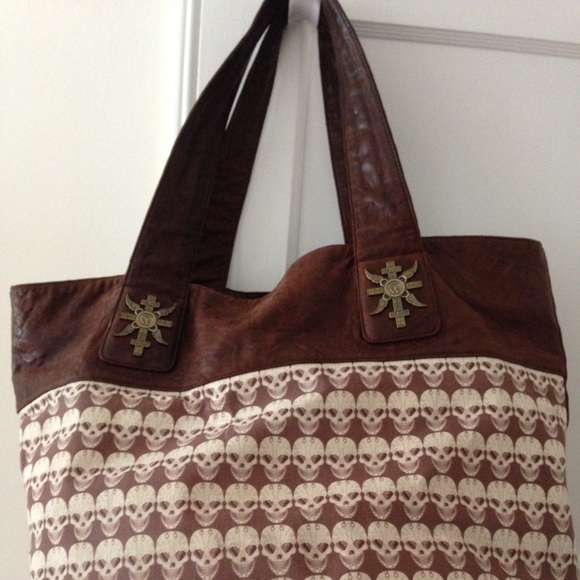 Thomas Wylde leather and canvas duffle bag! EUC! - Picture 3 of 4