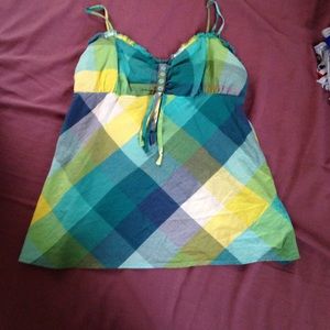 Plaid tank top