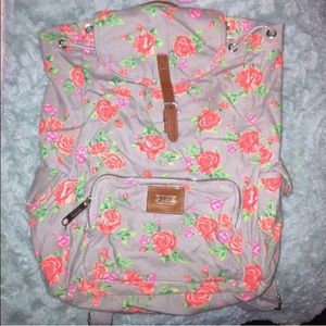 Victoria secret floral backpack