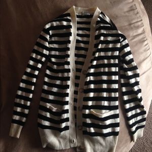 Madewell striped cardi