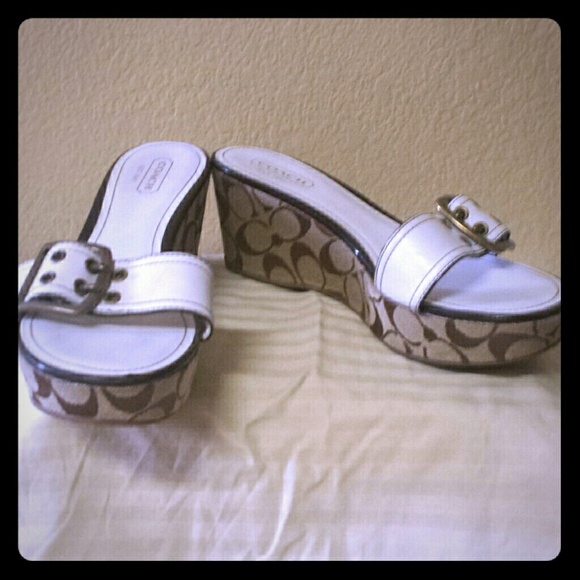Coach Shoes - Low wedge sandals