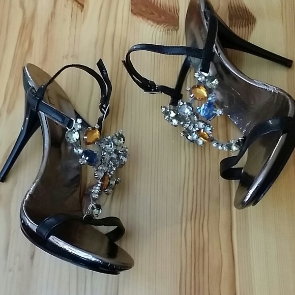 Michael Antonio Shoes - Michael Antonio Jeweled Slingback Heels