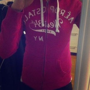 Aeropostale hot pink sweatshirt