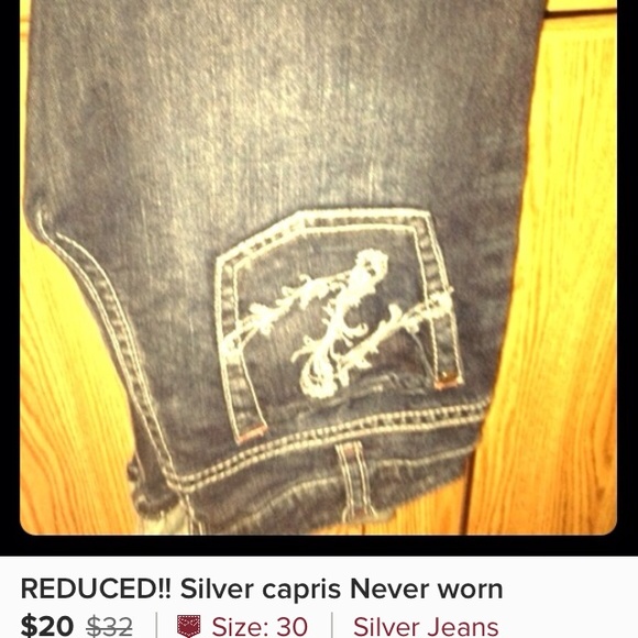 Two pairs of silver jeans. BUNDLE