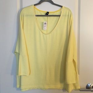 Brand New Windsor Yellow Piko T-Shirt Top Large