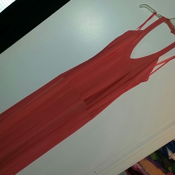 Coral Halter Dress!
