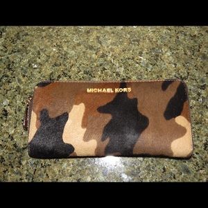 Michael Kors Camo Calf hair wallet