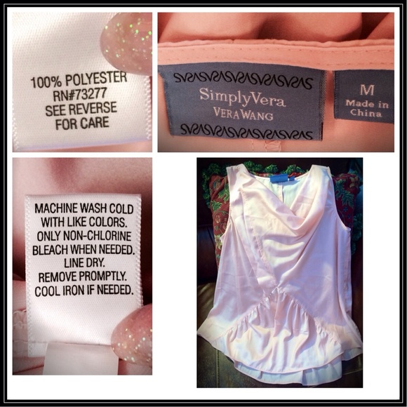 NEW LISTING❤️SILKY PINK TOP by Vera Wang - Picture 3 of 3