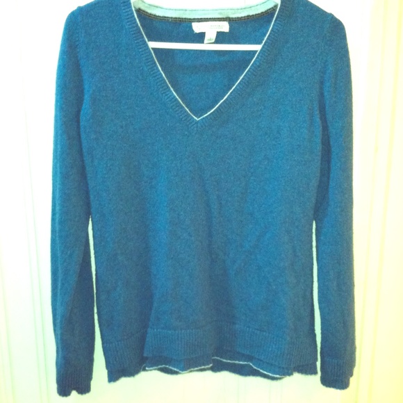 Teal V-neck Banana Republic Sweater