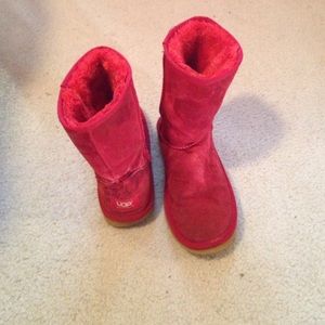 Red Ugg boots