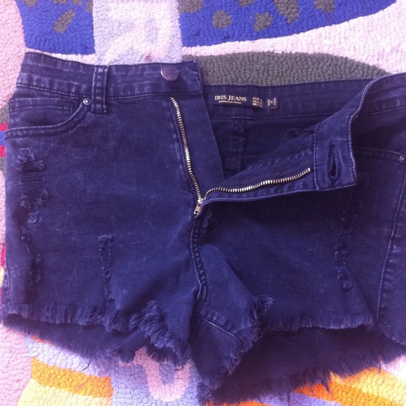 Black high waisted shorts