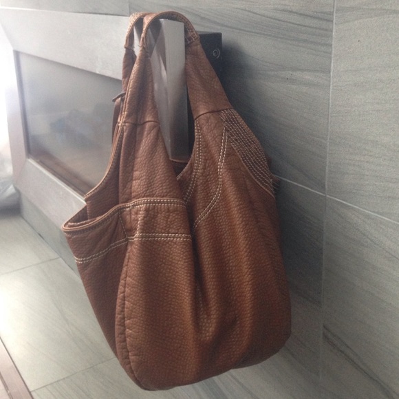 Brown genuine leather purse
