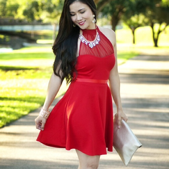 ❌ SOLD KHROMATO Red Party Dress