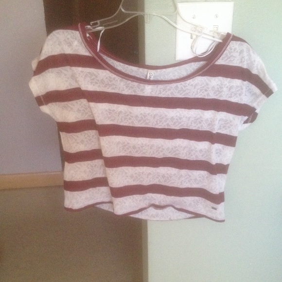 Maroon and lace top. Worn once.