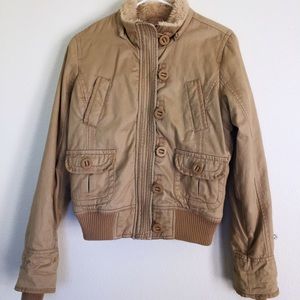 Khaki bomber jacket