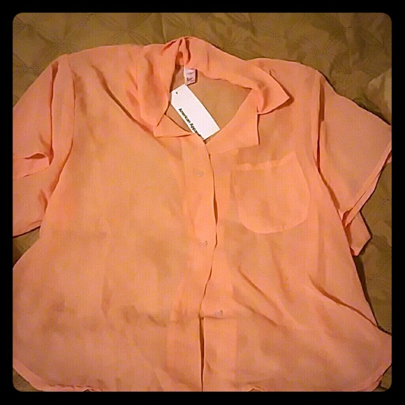 American Apparel Chiffon Blouse