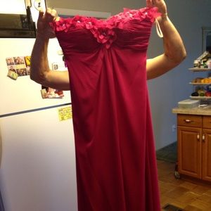 Beautiful floor length pink formal/prom dress