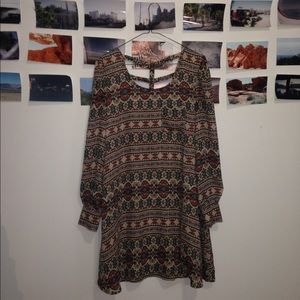 tribal print dress