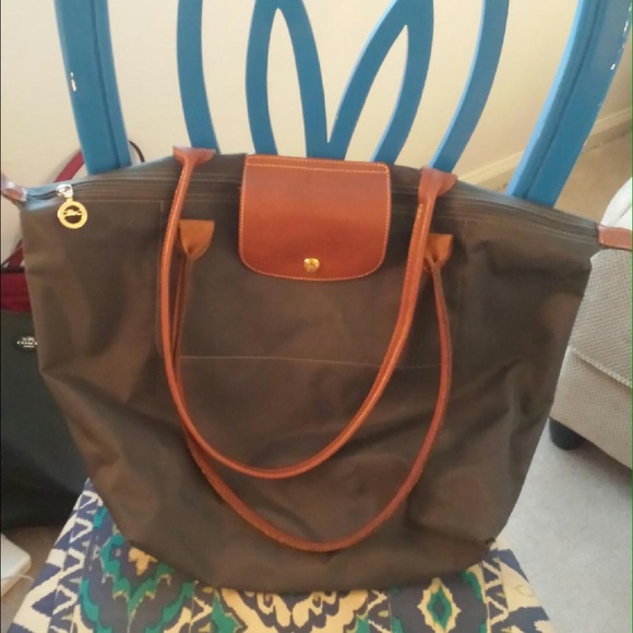 Longchamp large shoulder tote bag
