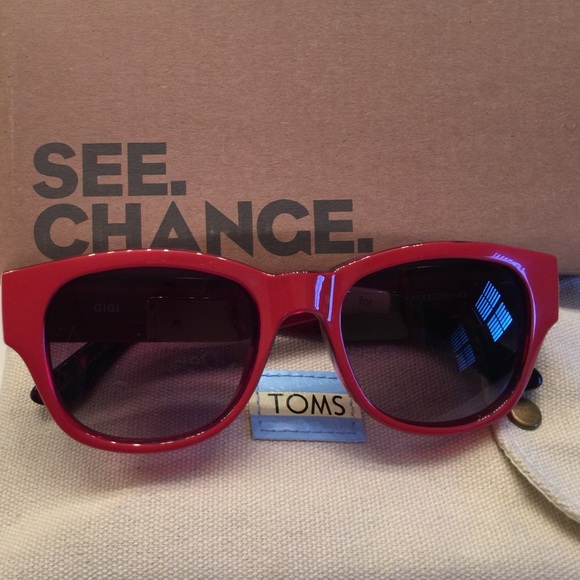 Gorgeous Red Toms sunglasses ❤️