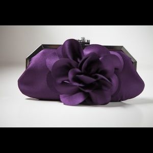 Eggplant Purple Evening Clutch NEW