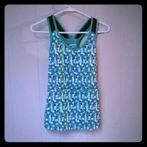 Workout top with built in bra