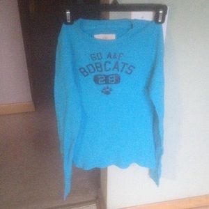 Blue long sleeved shirt