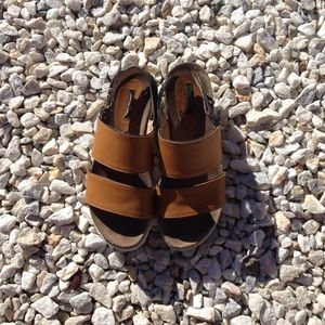 Tan Double Strap Sandal