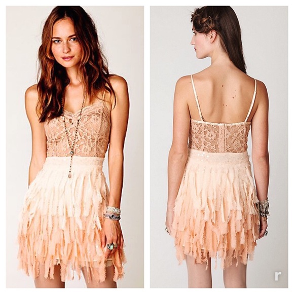 Ombre Feather Dress