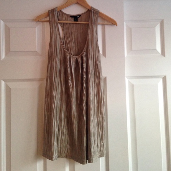 Gold Shimmer H&M Sleeveless Top