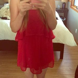 ✖️Red dress with open back