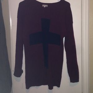 Pacsun Cross Sweater
