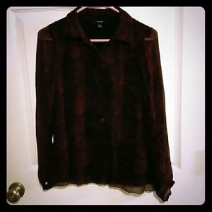 Alfani sheer long sleeve