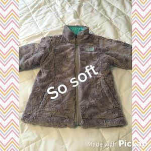 Girls 10/12 North Face Mossbud reversible jacket