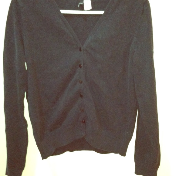 H&M Divided Black Basic Cardigan