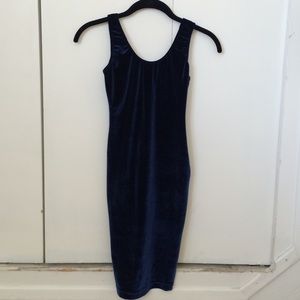 American Apparel Blue Velvet Dress
