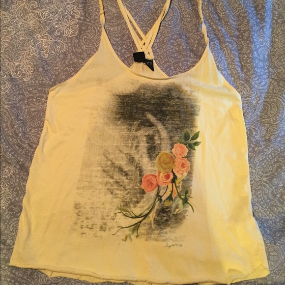 Yellow "Insight" racerback tank