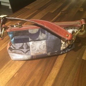 Denim Coach purse