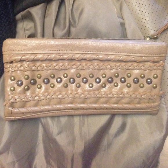 Brown beaded wallet