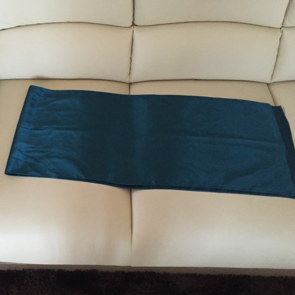 Blue long dress with shawl - Picture 4 of 4