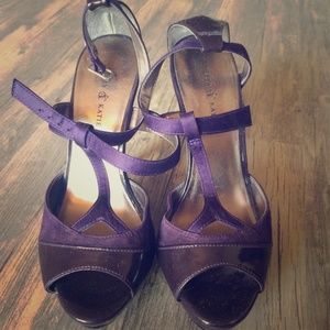 Purple NWOT Strappy Sandal! Never worn!!