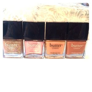 Lot of 4 Butter London nail polish lacquers