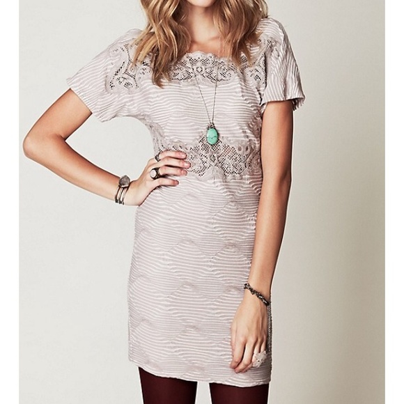 Free people New Romantics taupe dress