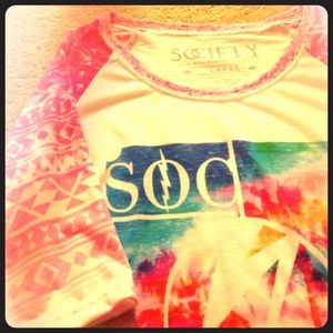 Tribal Ombré Sleeve Society Tee