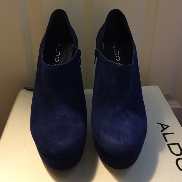 Aldo Blue Booties worn 2x