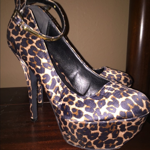 Leopard high heels