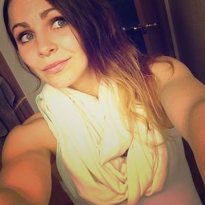 Homemade Infinity scarf and nursing cover in one!