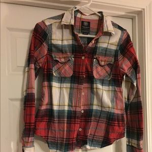 Navy, red, white flannel
