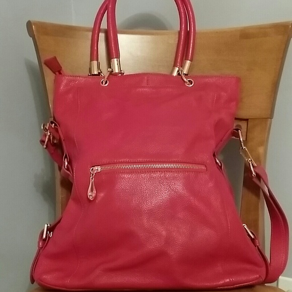 Tonight only. leather shoulder bag never used