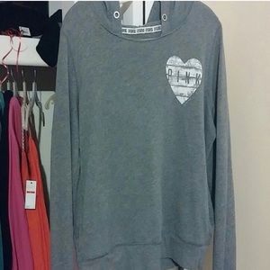 Pinks grey hoodie
